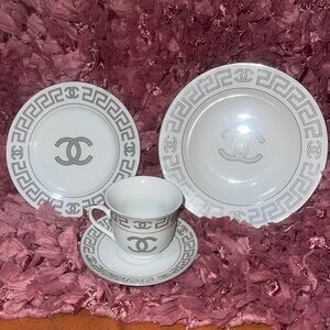 Luxury monogram dining pieces